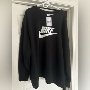 Nike black sweat shirt new with tags